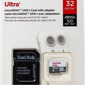 SanDisk Ultra 32GB UHS-I/Class 10 Micro SDHC Memory Card With Adapter - SDSDQUAN-032G-G4A