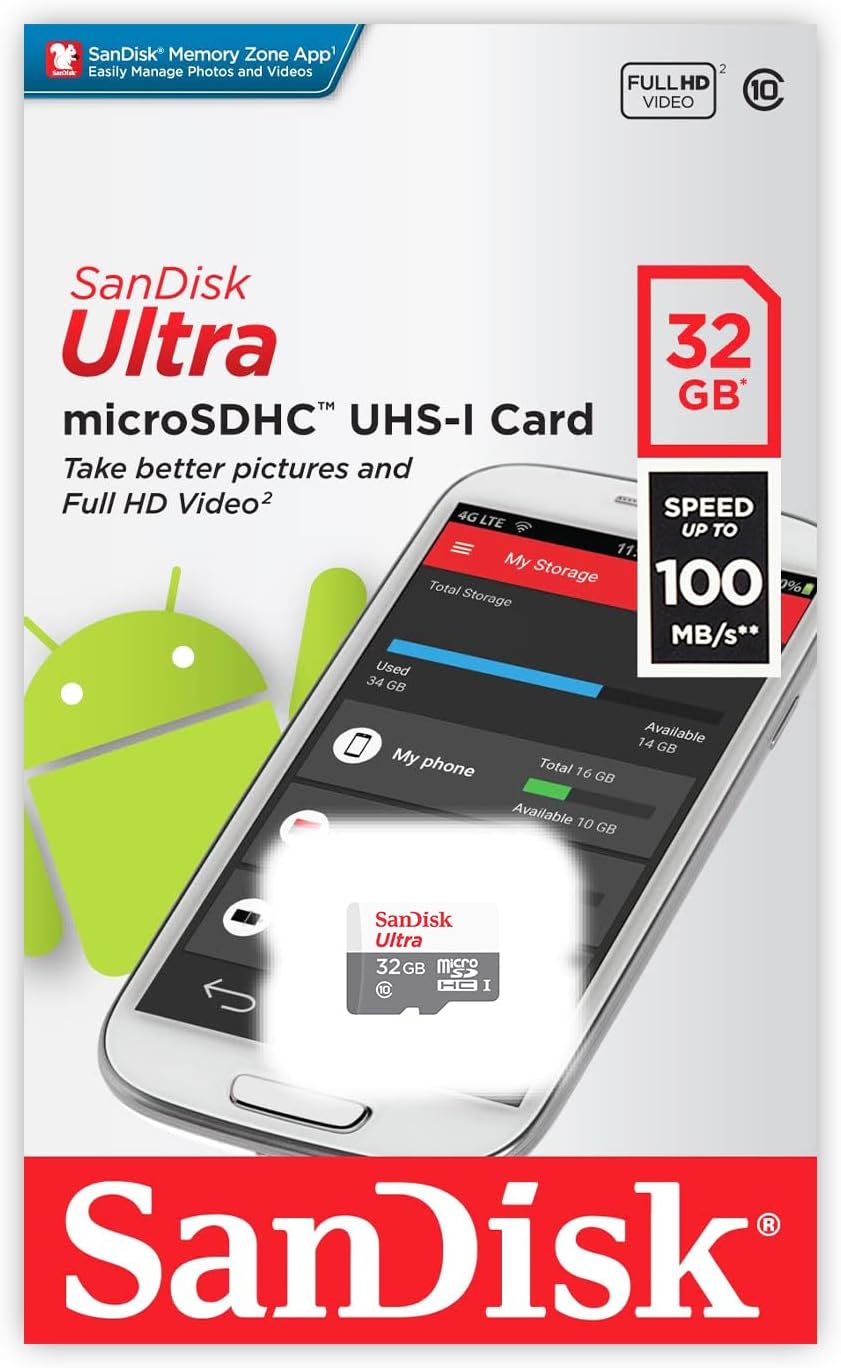 SanDisk Ultra 32GB UHS-I/Class 10 Micro SDHC Memory Card With Adapter - SDSDQUAN-032G-G4A - Image 7